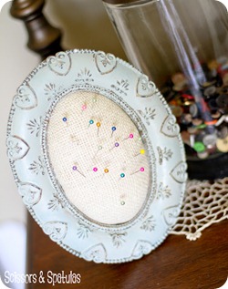 diy framed pincushion diy framed pincushion