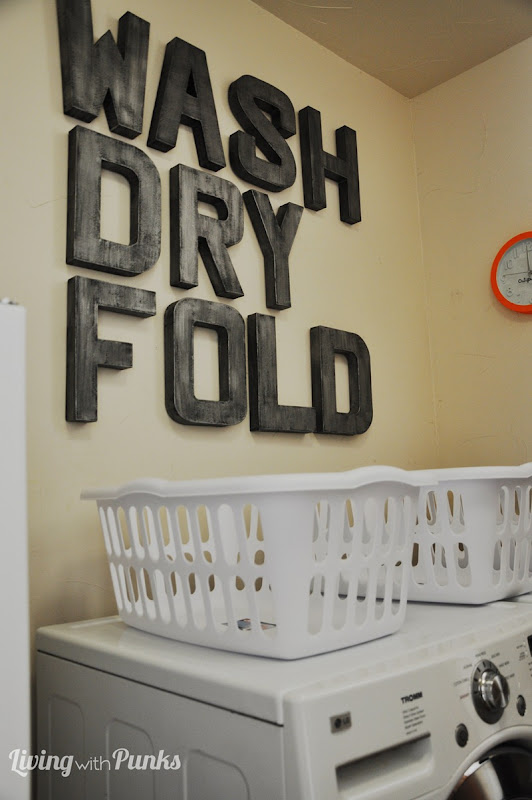 Laundry Room Revamp at Living with Punks