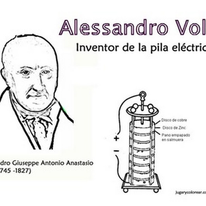 Dibujo de Alessandro Volta para colorear