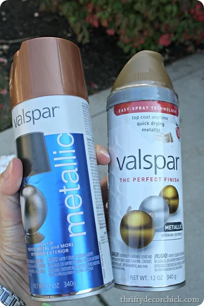 metallic spray paint