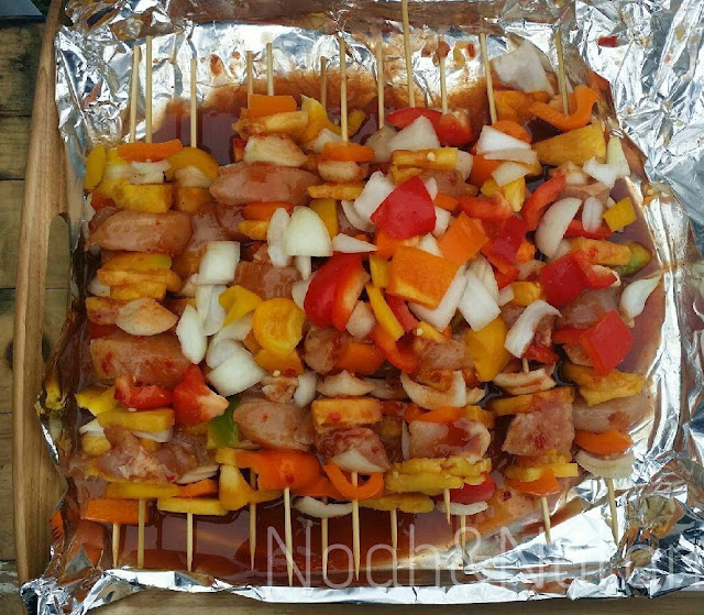 Sweet Chili Sauce Chicken Kabobs Noah&Nolan