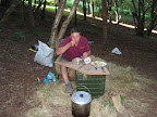 Eating the stew