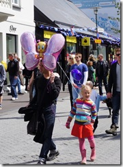 Parade on Laugavegur street on National Day in Reykjavik