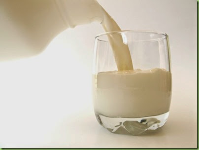 raw milk glass