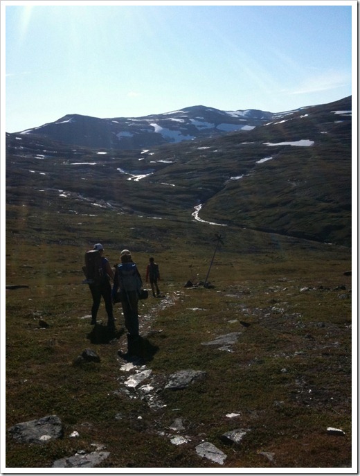 Utsikten fantastisk och vädret likaså.