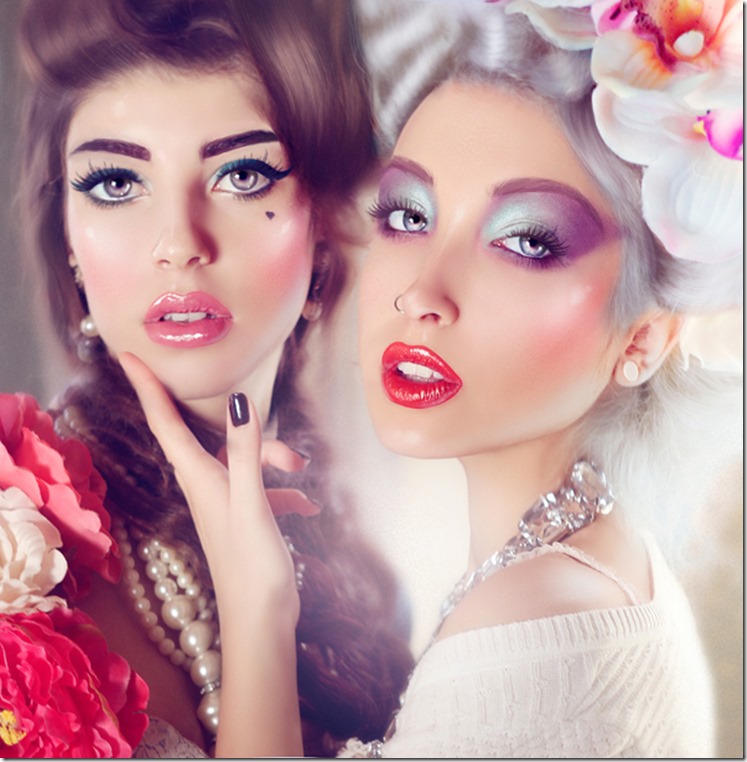 Иллюзии  (Illusions) от фотографа Ксения Лозицкая (DiscoRat),девушки,цветы,красивый макияж,звёзды