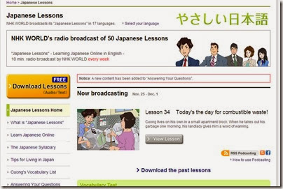 Japanese Lessons, free textaudio downloads  NHK WORLD - Google Chrome 28112013 105049 PM.bmp