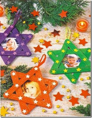Manualidades y pintura: Manualidades infantiles para Navidad II –  Portaretratos colgante