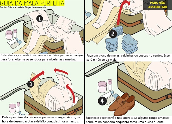 como organizar fazer a mala de viagem parte 1