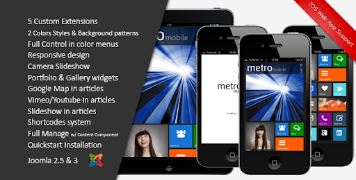 Metro Mobile :: Premium Joomla Mobile Template  - Creative Joomla