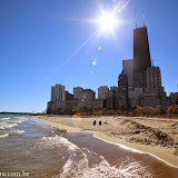 Praias no lago Michigan  -   Chicago, Illinois, EUA
