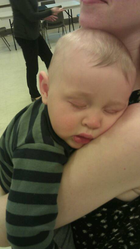 sleepy boy