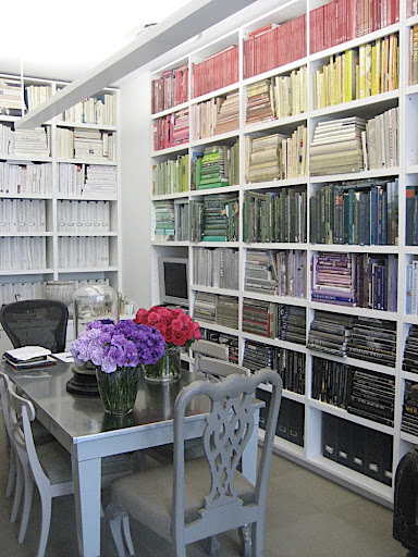 I always have fresh flowers in my office because we are constantly creating new arrangements for our flower businesses.