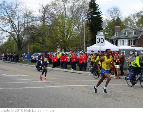 'Boston Marathon Winner Robert Cheruiyot and Deriba Merga  on Heartbreak Hill' photo (c) 2010, Rob Larsen - license: http://creativecommons.org/licenses/by/2.0/