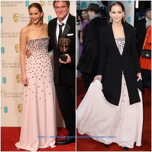 Jennifer Lawrence attends the EE British Academy Film Awards (3) Jennifer Lawrence attends the EE British Academy Film Awards (3)