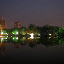 View of the lake at night - pagoda