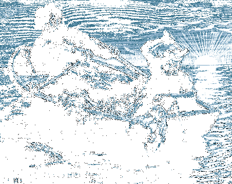 Tor Battles The Midgard Serpent As Hymer Rows, Asatru Gods And Heroes