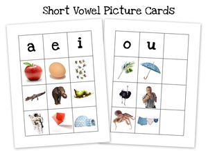 short vowel collage