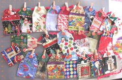 2011 advent fabric calendar all strung