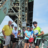 The York Beach ride, stopped for a raised bridge, heading back into Maine.
