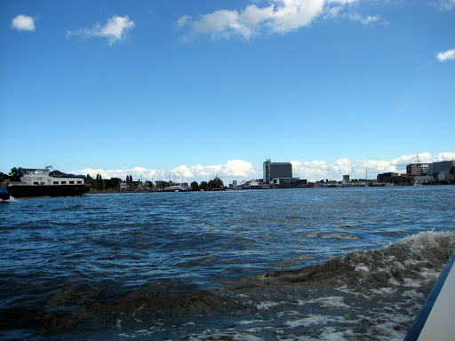 The harbour to the north of the city