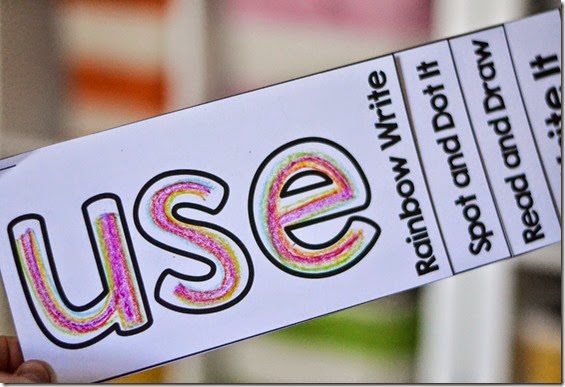 a year of many firsts: Sight Word Fluency Flip Books