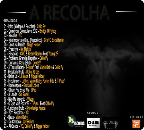 AJ - Mixtape 'A Recolha' (Capa Back) AJ - Mixtape 'A Recolha' (Capa Back)
