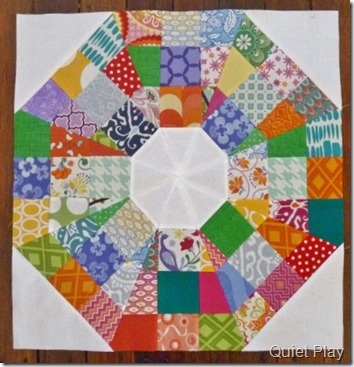 Octagonal Orb July block for Margaret