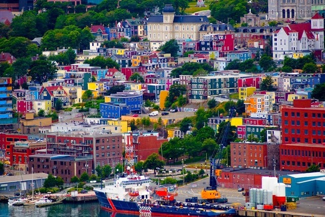 Jelly Bean Row in St. John’s, Newfoundland, Canada Jelly Bean Row in St. John’s, Newfoundland, Canada