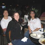 Left to right - Debra, Kristie (Tall Pauls wife), Kathleen and (barely visible in the dark) Mike the MCPHIN webmaster.