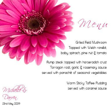 Hot Pink Gerbera - JPGS 7 Menu