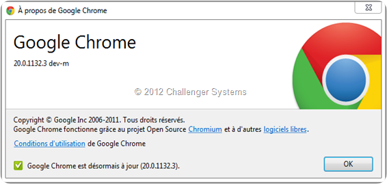 Google Chrome v20.0.1132.3
