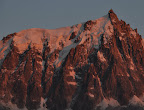 Aiguille du Midi at sunset