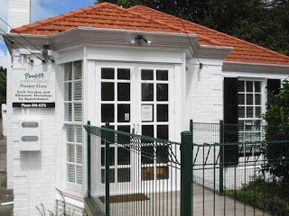 Painting of the Alexis Ave Plunket building in Mt Albert.