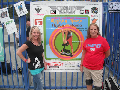 Hailey Villa with Robin at the Mighty Mama Skate Rama!
