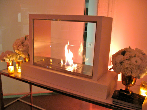 ...this modern fireplace