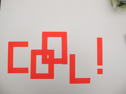 This great typeface is made using tape!.