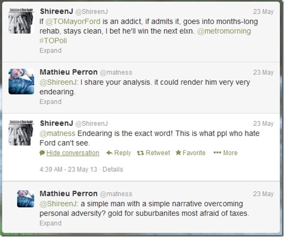 Twitter Convo Doug Ford w Matness 23 May 2013 Twitter Convo Doug Ford w Matness 23 May 2013