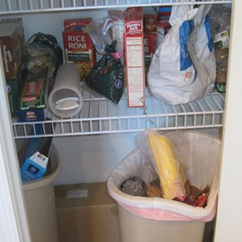 Designed To Dwell: DIY Pull-Out Trash Cans & Food Prep Area