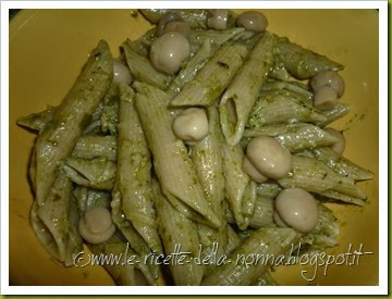 Pasta fredda vegan con pesto e funghetti misti (4)