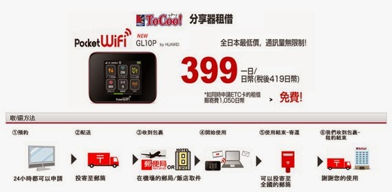 ToCoo_WiFi Router租借服務