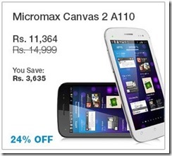 micromax canvas 2A110