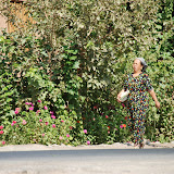 Turfan - Putaogou femme fleurie