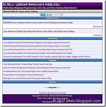 Template Seluler Blogger (Blogspot) Template Seluler Blogger (Blogspot)