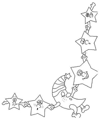 Marcos de estrellas para colorear - Imagui