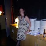 Waiting backstage for the performance