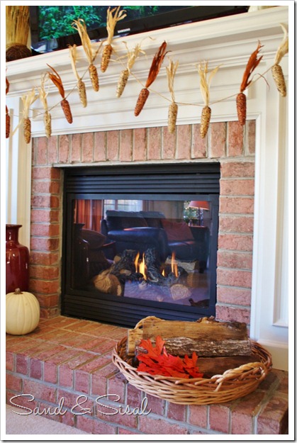 How to Decorate a Thanksgiving Mantel Around Your Huge TV ...