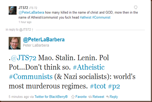 Twitter - @PeterLaBarbera- .@JTS72 Mao. Stalin. Lenin ..._1311459559823
