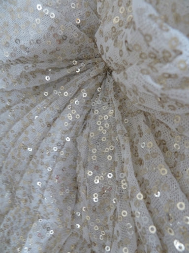 A close up of the sequins. Pretty, right?