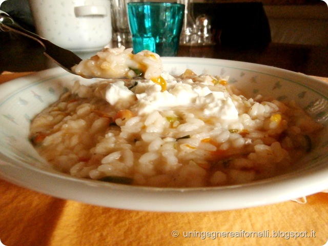 risotto fiori zucca orata mozzarella bufala